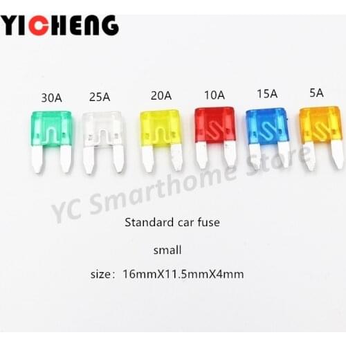 60pcs automobile small plug-in fuse car fuse 5A-30A