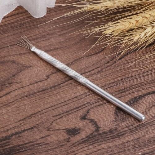 53CA 7 pin Clay Sculpture Poke Needle Steel Wire Brush Metal Modelling DIY Tools