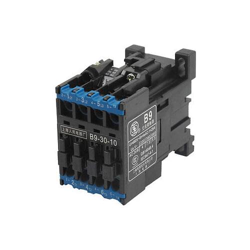 B9-30-10 36V 50Hz Coil 28A(AC-1) Three Pole 3NO 35mm Mounting Rail AC Contactor