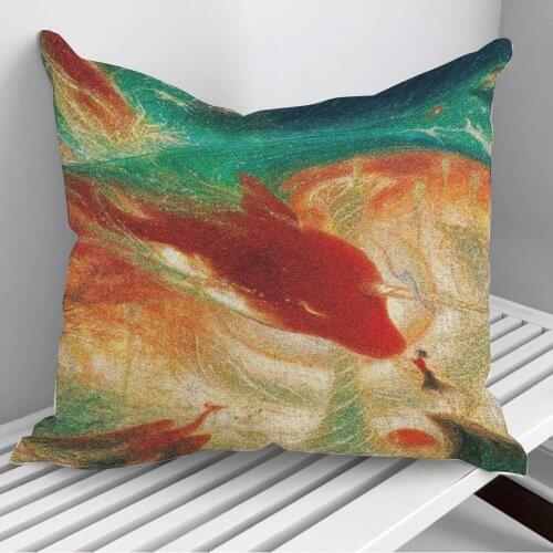 Big Fish Begonia Throw Pillows Cushion Cover On Sofa Home Decor 45*45cm 40*40cm Gift Pillowcase Cojines Dropshipping