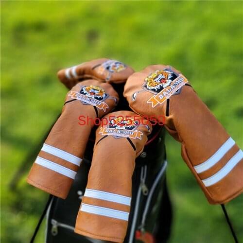 One Piece Tiger Golf Club Driver Fairway Wood Hybrid UT Headcover Sports Golf Club Accessories Equipment