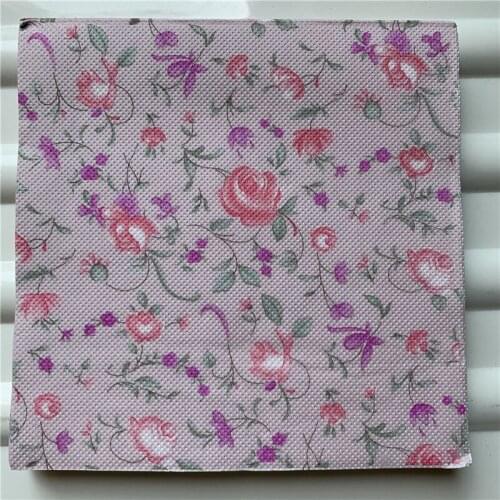 Decoupage table paper napkins elegant tissue vintage towel flower dot striped birthday wedding party home beautiful decor 20