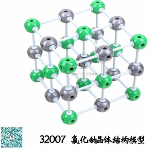 Chemistry molecular structure model 32007 NaCl Sodium chloride crystal structure model free shipping
