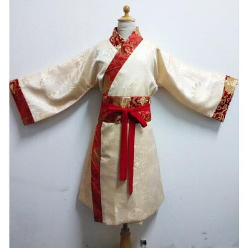 Little Boy Scholars Hanfu Costume Stage Performance Costume Ancient Chinese Pupil Costume for Student Regulations Performance