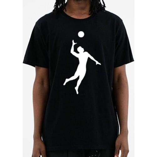 Summer New Funny Style Evolution of Volleyballs T Shirt men Custom Pattern cotton Short Sleeve man Good at Volley Ball T-shirt