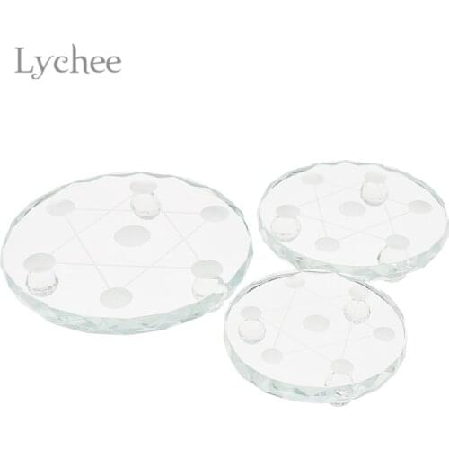 Lychee Life Transparent Seven-star Array Chassis Stone Crystal Glass Craft Home Crafts Decoration