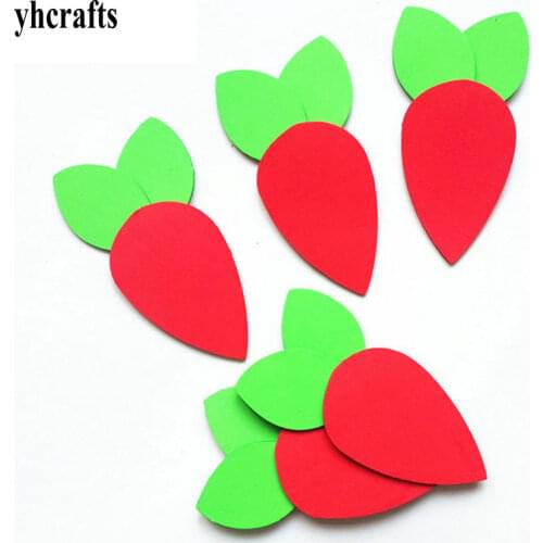 1bag/LOT Foam carrot without stickers Creative activity kit Wall stickers Kids room ornament Early learning educational toys OEM