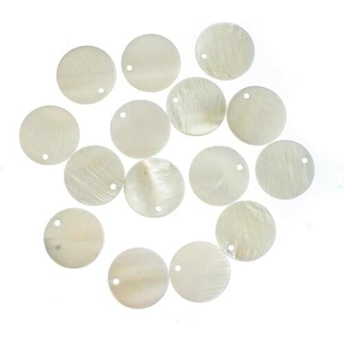 New arrival! 25mm 100pcs/lot shell coin-shape charms for Stud earring/earrings accessories/Earring parts