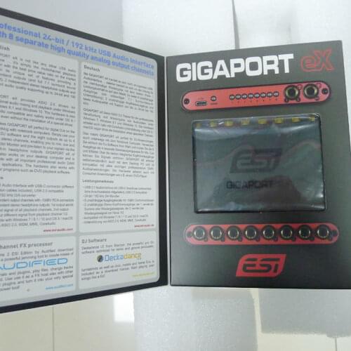 ESI GIGAPORT HD+ HIFI DJ High Quality 24-bit 8-out USB Audio Interface 8-output USB sound card