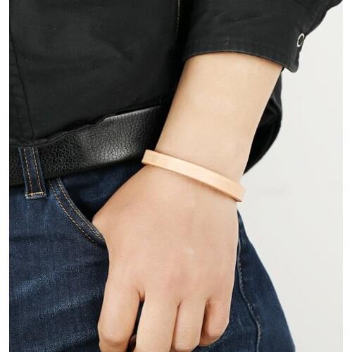 New Fashion Mens Genuine Leather Bracelet Punk Metal Magnet Wrap Wristband Bangles for Women Jewlery 3 Colors