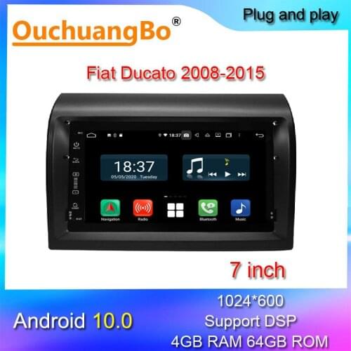Ouchuangbo Android 10 radio Car Stereo For Fiat Ducato 2008-2015 video player Bluetooth GPS Navigation PX6 CPU