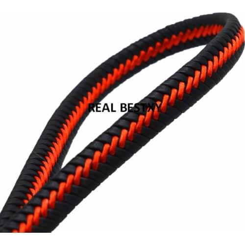 5m/lot approx: 11.5*6mm Leather Rope Braided Bracelet Black Rope Cords Jewelry Making DIY Findings Gift nylon rope leather cord