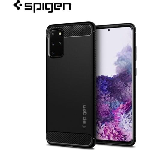Spigen Rugged Armor Case for Samsung Galaxy S20 Plus 5G - Matte Black Anti-Slip Drop-proof Cases