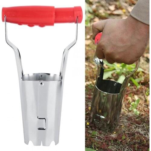 Stainless Steel Agricultural Transplanting Seedlings Tools Garden Transplanter for Transplanting Vegetables, Flowers and Trees