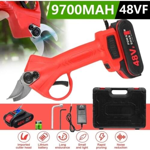 Cordless Electric Pruning Shears Battery Charge Pruning Shears Tree Bonsai Shears Lithium Ion Branch Shears Garden Power Tools