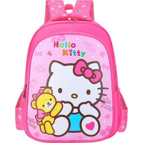 Sanrio hello kitty cartoon cute new student schoolbag boys and girls childrens backpack