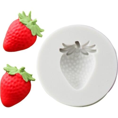 Strawberry Silicone Mold Fondant Cakes Decorating Tools Silicone Mold Sugarcrafts Chocolate Baking Tools For Cakes Gumpaste Form
