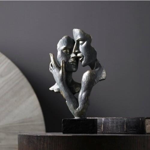 Modern Statues, Creative, Abstract Faces, Art Living Rooms, Antique Home Furnishings And Decorations In Northern Europe