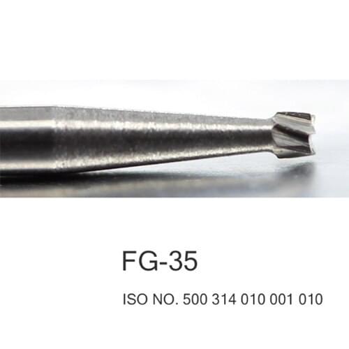 Dental Tungsten Steel Carbide Burs Drills FG 35 For High Speed Handpiece