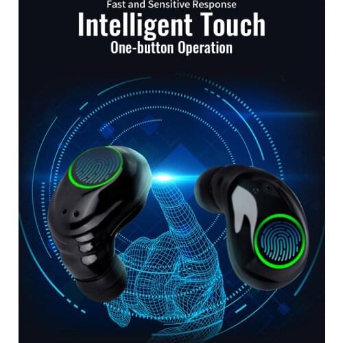 TOP Quality light TWS bluetooth 5.0 headset mini wireless headphones with mic sport running earphone for phone xiaomi iphone