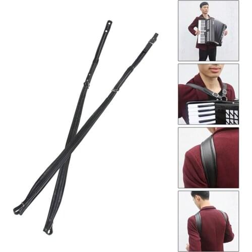 Thicken Leather Accordion Bass Belt Shoulder Strap For 60 120 Bass Accordion