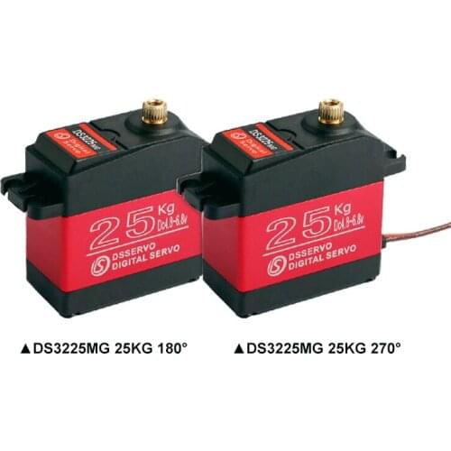 Waterproof Servo 25KG/0.13sec Metal Gear Digital Servo for 1/8 1/10 1/12 Scale RC Cars CrawlerSCX10 TRX4 RC Car Truck Robot Part