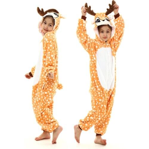 Winter Kigurumi Onesie Kids Unicorn Pajamas for Children Animal Cartoon Blanket Sleepers Baby Costume Winter Boy Girl Jumspuit