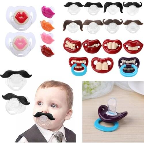 1PC Funny Silicone Baby Pacifier Dummy Nipple Teethers Infant Toddler Feeding Pacy Orthodontic Teat Baby Nipple Pacifier Gift