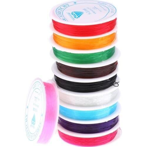 10 Rolls Elastic Beading Clear Stretch Cord Wire String Thread DIY Jewelry Making