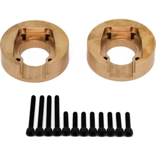 2PCS Brass Counterweight Balance Weight for YK4101PRO YK4102 YK4103 YK4082 YiKong RC Crawler Car Upgrade Parts
