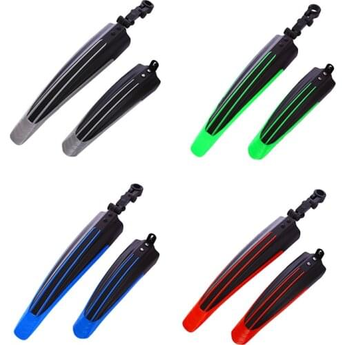 2PCS Waterproof Bicycle Fenders Mountain Road Bike Mudguard Front Rear Mud Guard For Bicycle Cycling Fenders Bike Accessories