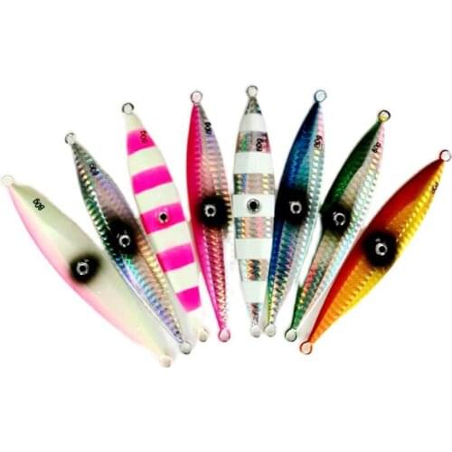 250g 300g 400g 500g Metal Jigs Slow Jigging Lures 8 Color Salt Water Fishing Lure