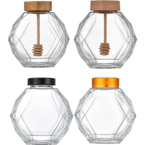 380ML Hexagonal Jam Jars , Transparent Jam Jar Bottles for Jams, Honey, Wedding Favors, Shower Favors, Baby Foods, DIY Jars W3JE