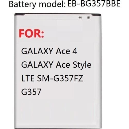 Battery EB-BG357BBE For Samsung Ace 4 GALAXY Ace Style LTE SM-G357FZ G357 Replacement Battery 1900mAh