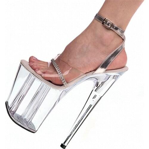 Dance female boutique luxury nightclub 20 cm Sandals princess super high heel Dance Shoes