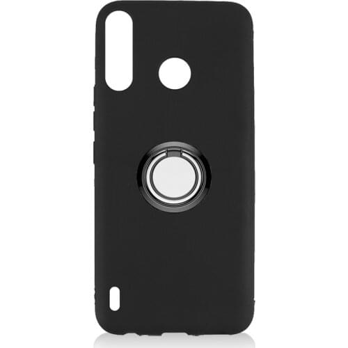 For Tecno Spark 4 Air Back Ring Holder Bracket Phone Case Cover TPU Soft Silicone Spark4Air