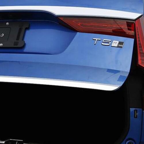 For Volvo XC60 SUV 2018 2019 2020 ABS Chrome Rear Trunk Lid Cover Trim Tailgate Boot Protection Strip Car Accessories Sticker