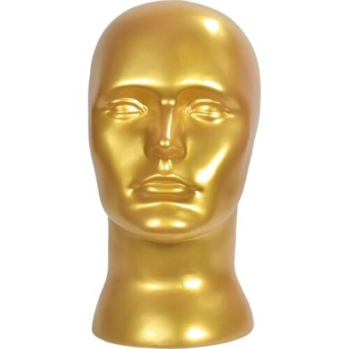 5 Colors Torso Head Face Model Male Mannequin Head Manikin Wig Stand 55cm
