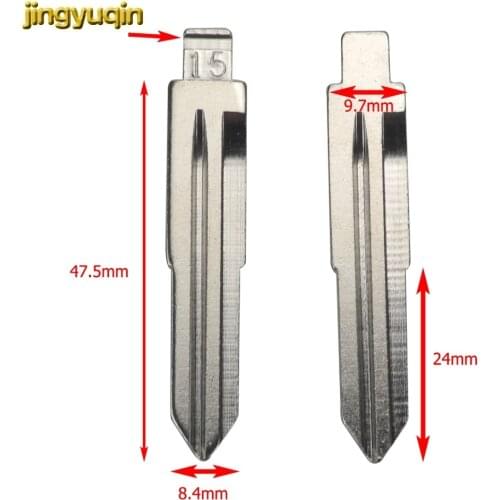 Jingyuqin 10PC #15 Remote Folding Flip HU83 Blank Key Blade For Chevrolet Epica Hyundai Elantra, QQ,Ssangyong Kia Mercedes Benz