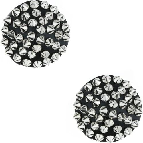 Women ​Sexy 1 Pair Rivet Nipple Protector Reusable Breast Wear Silicone Nipple Pasties Stickers Bra Pads Chest Stickers