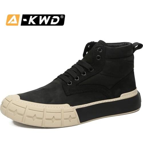 New Fashion Autumn Breath Men’s Shoes High Top Shose Turnschuhe Herren Genuine Leather Sneakers Man Trainers Casual Men Sneakers
