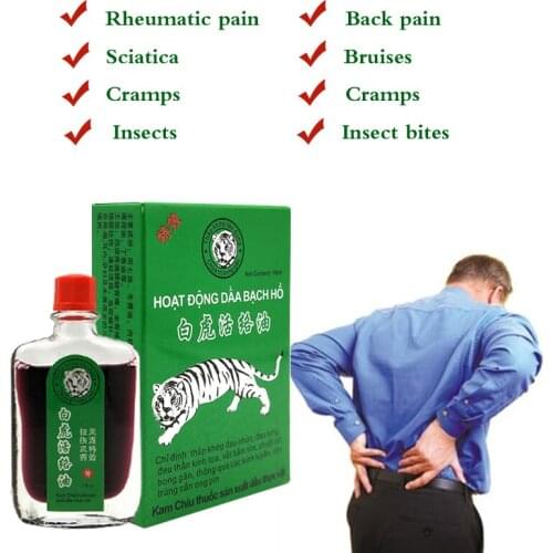 New White Tiger Balm Oil Rheumatic Pain Leg Pain Frozen Shoulder Osteoarthritis Bone Spurs Cervical Spondylosis Pain Relief