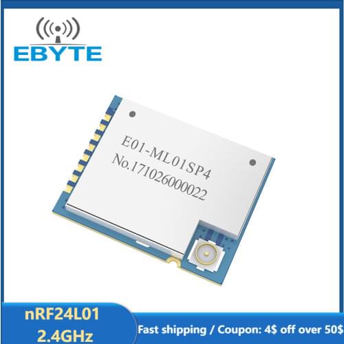 E01-ML01SP4 nRF24L01+PA+LNA Chips IOT Electronic Components 2.4G 20dBm SPI Interface Small-size SMD Wireless Transceiver Module