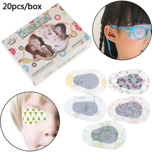 20Pcs Cartoon Amblyopia Eye Patches Child Amblyopia Training Orthoptic Corrected Eyeshade Occlusion Medical Eye Patch