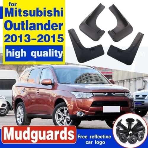 Front Rear Molded Car Mud Flaps For Mitsubishi Outlander 2013 2014 2015 Mudflaps Splash Guards Mud Flap Mudguards Fender
