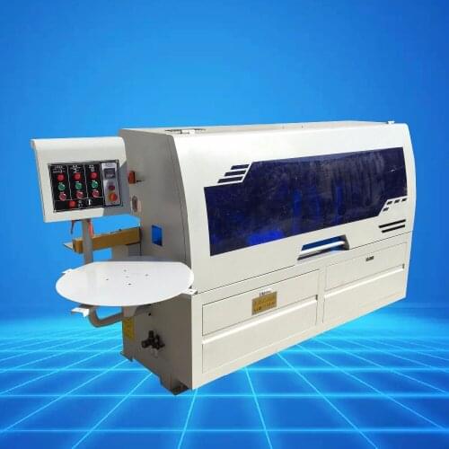 Semi automatic edge banding machine for wood Gluing Pressing Refined polishing