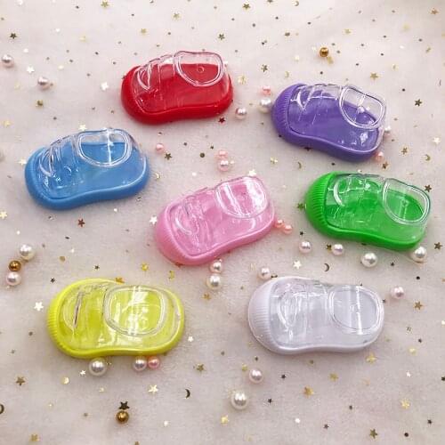 FDshine Colorful Shoes Lash Boxes Without Eyelashes Cute Lashes Empty Case For Regular Full Strip Mink Lashes