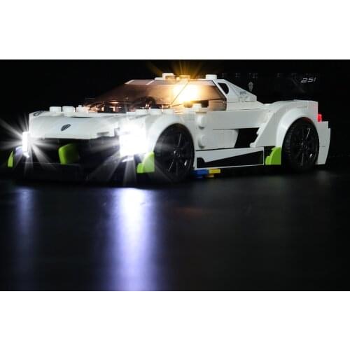 LED Light Kit For Koenigsegg Jesko 76900 Speed Champions Light Set Blocks DIY Toys Set （NOT Include The Model