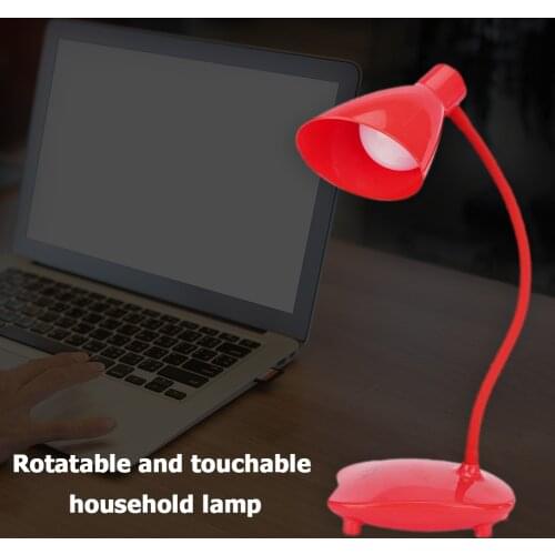 LED Desk Lamp Foldable Office Table Lamp USB Portable Lamp for Eye Protection Kids Reading Study Bedside Bedroom