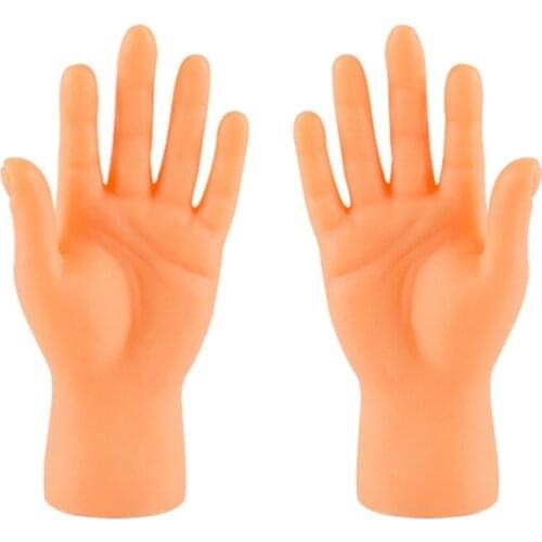 Palm Shaped Funny Mini Hands Creative Finger Cots Small Hand Tease Kitten Cats Massager Gloves Pet Interactive Toy